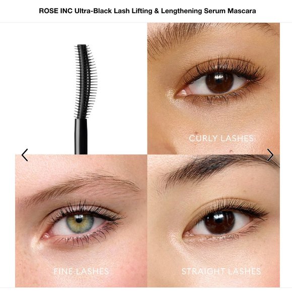🌷New🌷ROSE INC Ultra-Black Lash Lifting & Lengthening Serum Mascara - Picture 6 of 15